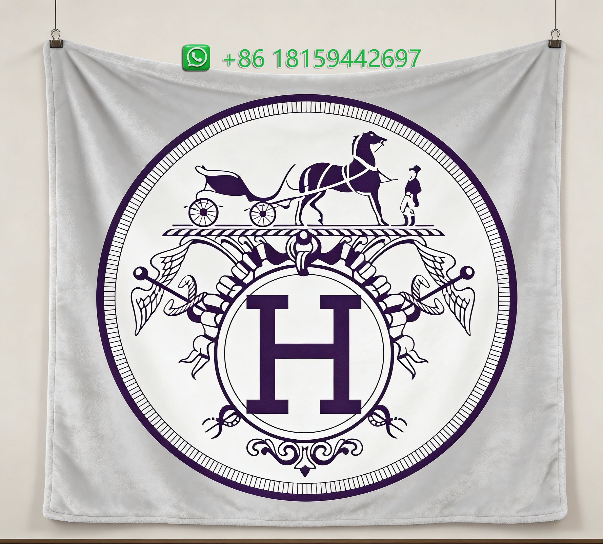Hermes Throw Blankets